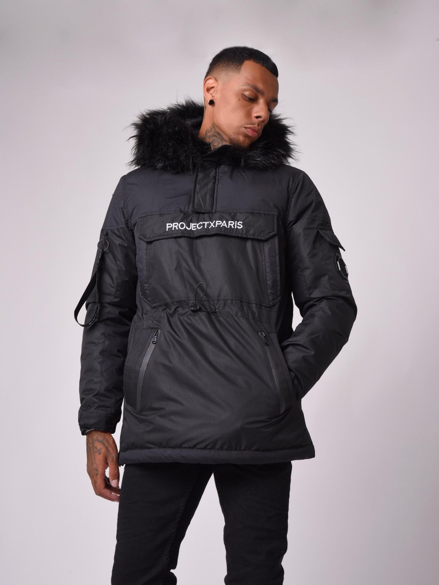 Hooded Pull-on Parka