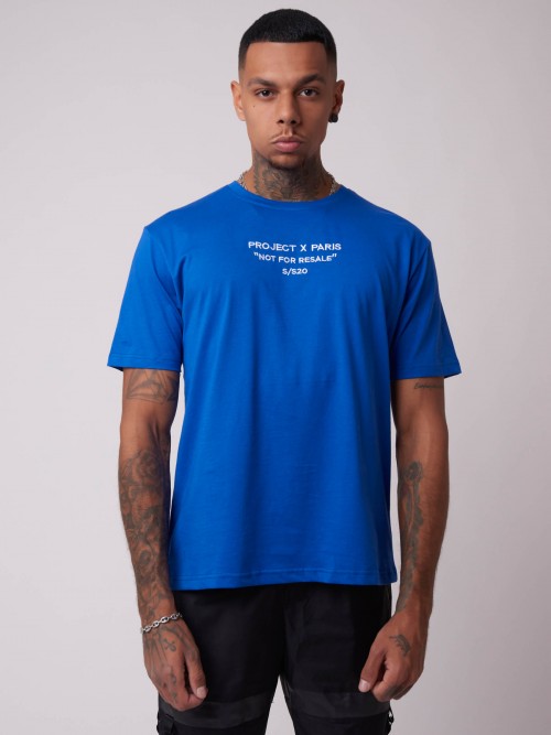 T-shirt básica - Não é para revenda - Azul celeste