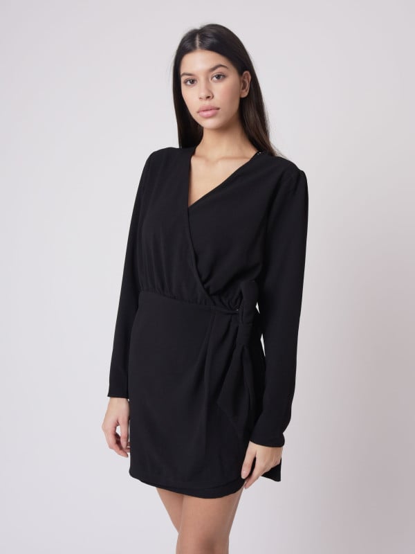 Robe portefeuille avec noeud