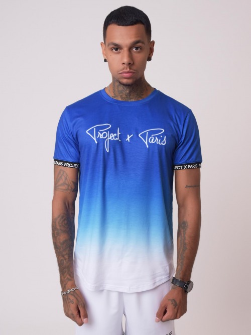 T-shirt gradiente de verão - Azul