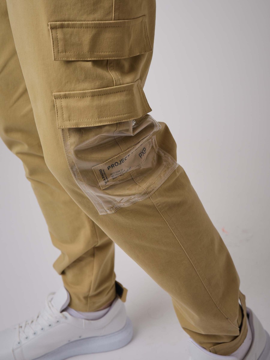 Pantalon Style Cargo poche transparente