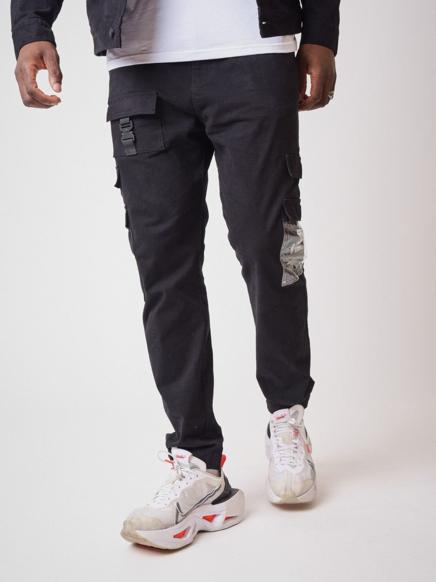 Pantalon Style Cargo poche transparente