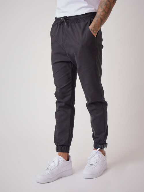 Baba Collab" jogging bottoms with clip detail - Black