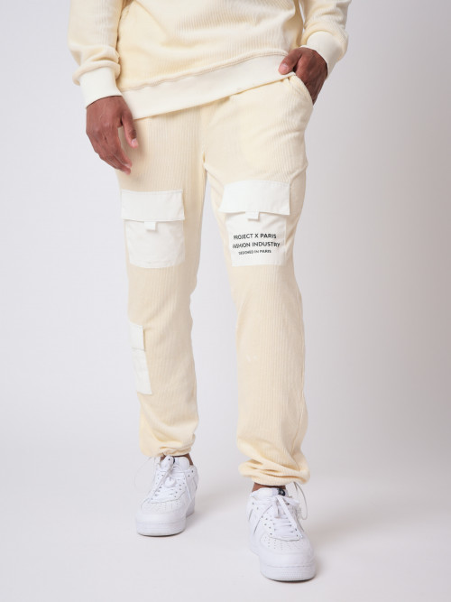 Pantalones de pana - Marfil