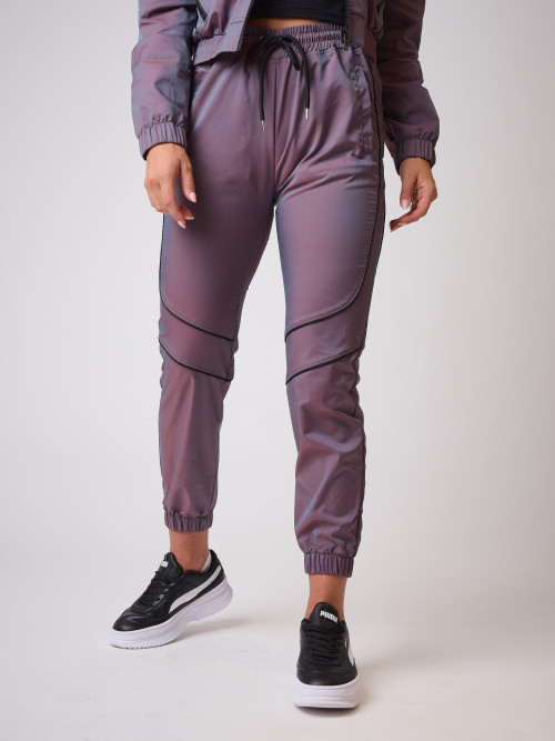 Pantaloni da jogging cangianti - Viola