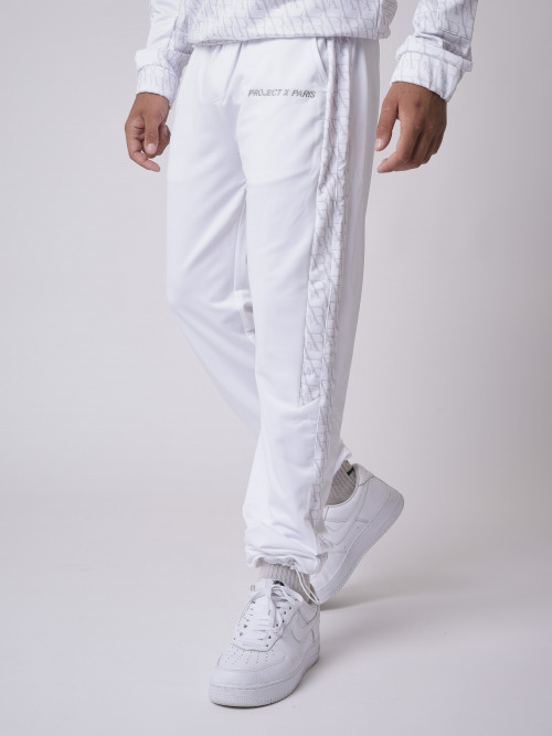 Pantalones de chándal con monograma - Blanco