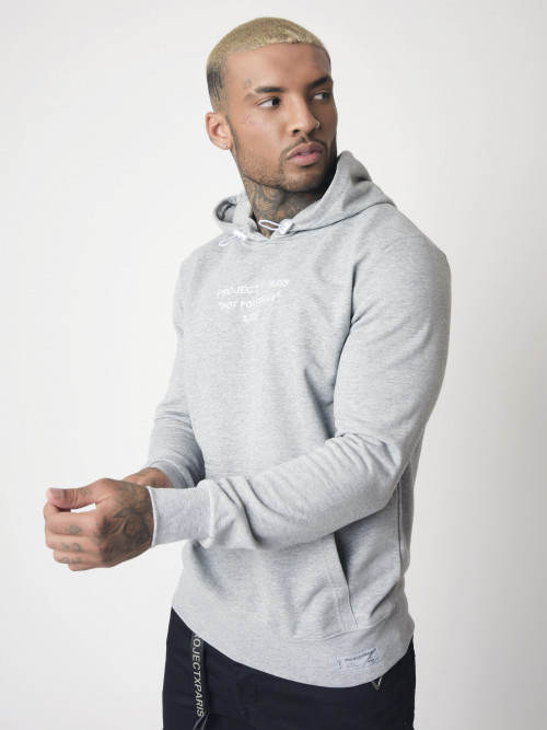 Unisex hoodie with embroidery - Not for resale - Light grey