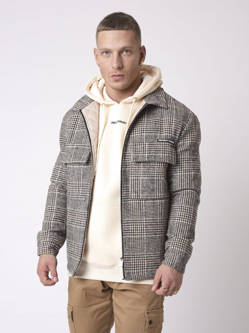 Check pattern jacket - Grey