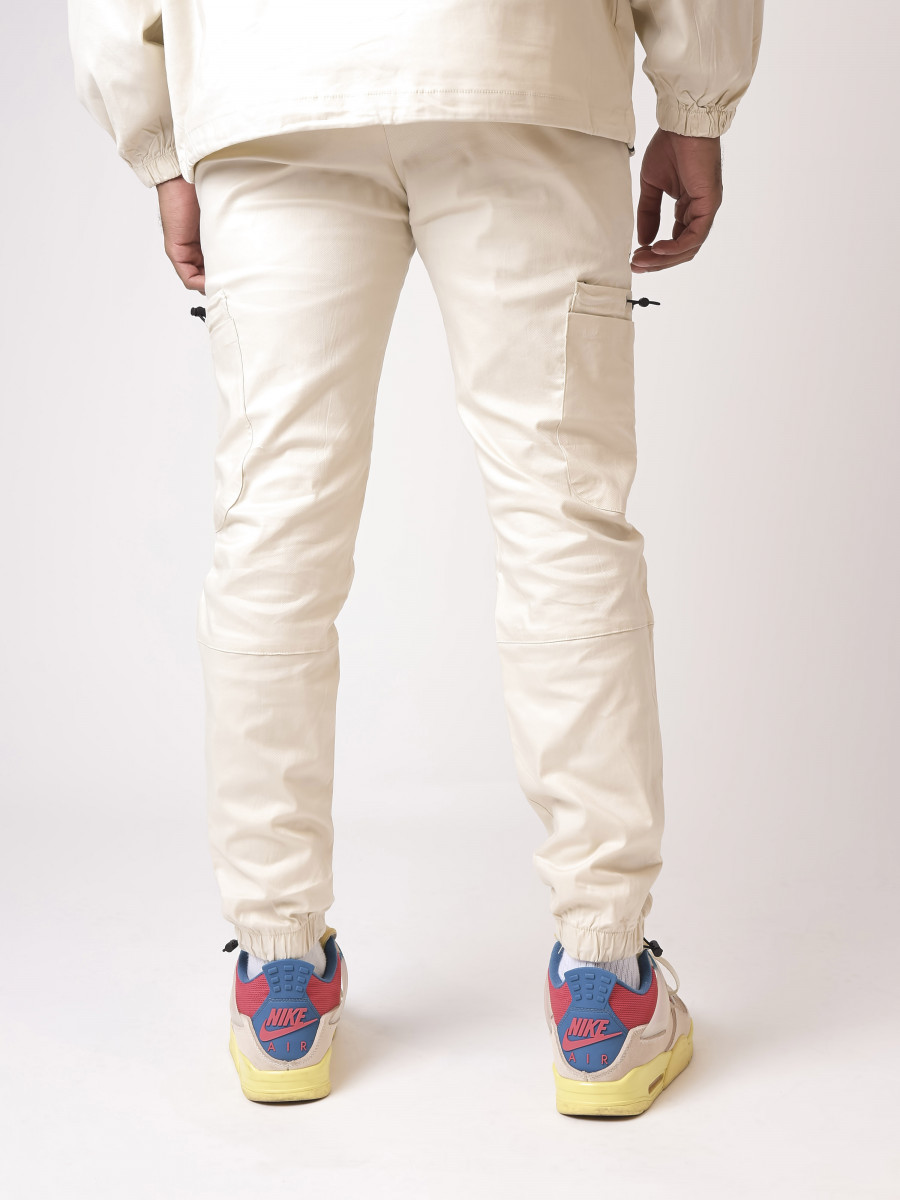 Pantalon style cargo elastiqué