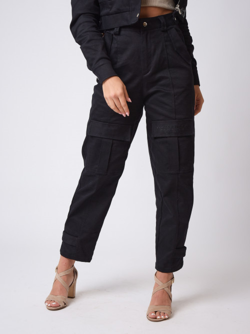Pantalon style baggy basic - Noir