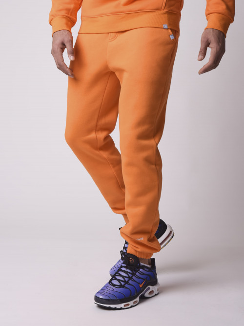Basic fleece jogging bottoms - Orange