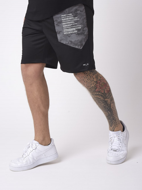 Reflect military yoke shorts - Black