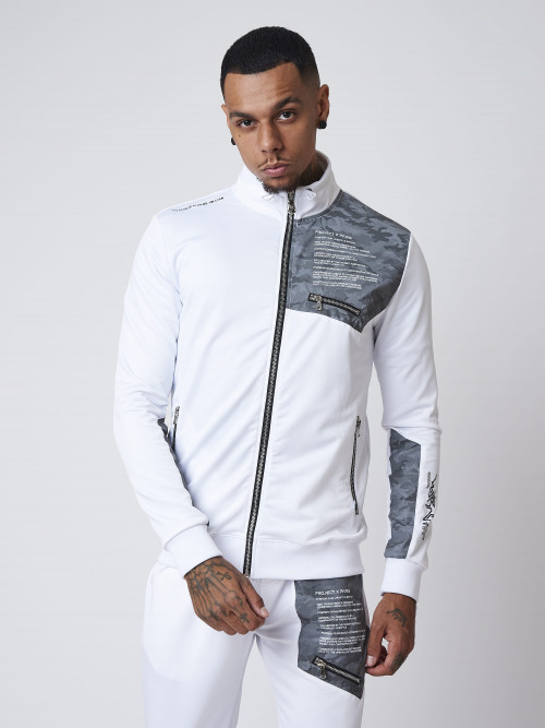 Reflect military yoke jacket - White