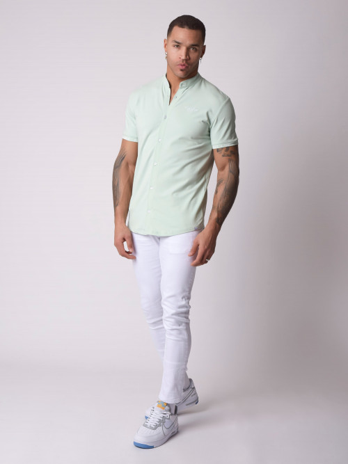 Basic short-sleeved shirt - Water green