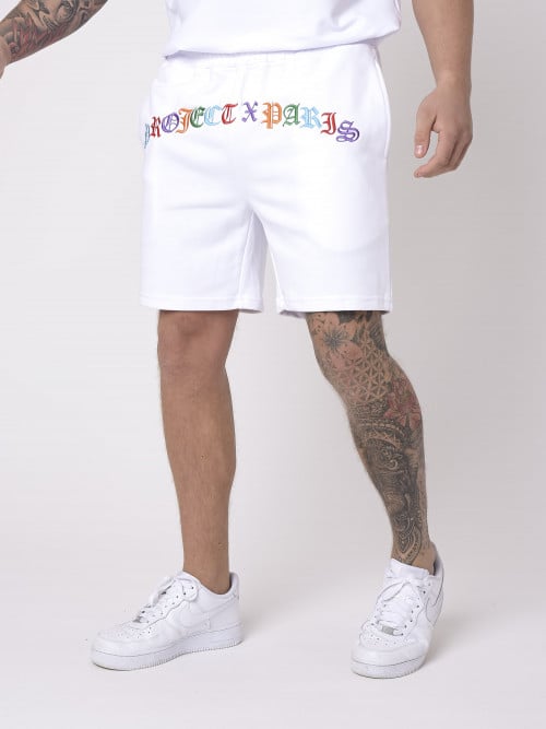 Pantalones cortos góticos de colores - Blanco