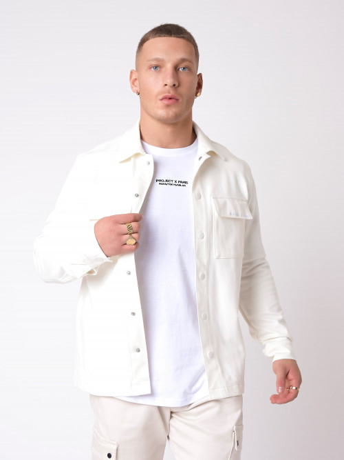 Basic overshirt - White