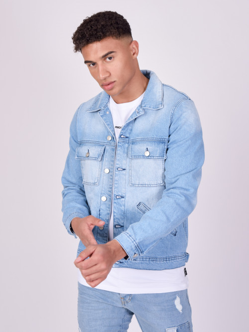 Basic denim jacket - Blue