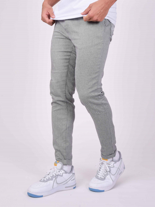 Cuffed jogger pants - Light grey
