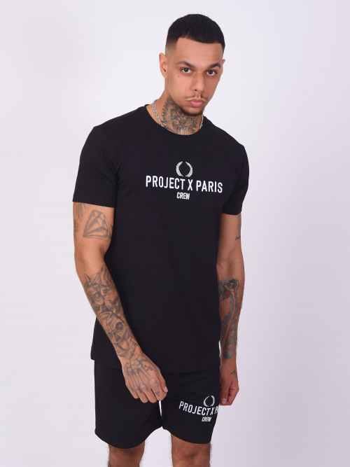 Camiseta Project X Paris crew - Negro