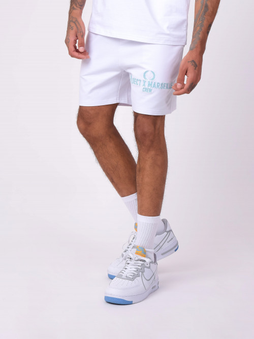 Project X Marseille Crew logo shorts - White