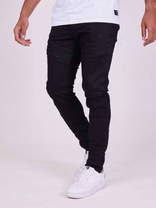 Skinny jeans with exposed seams - Blue