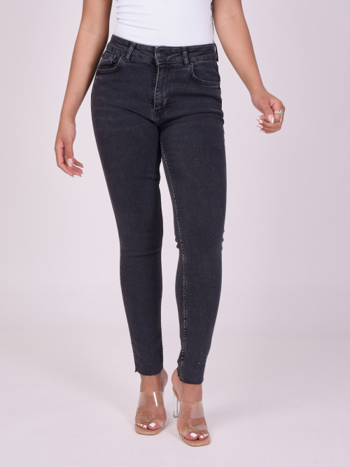 Basic Skinny Jeans - Schwarz