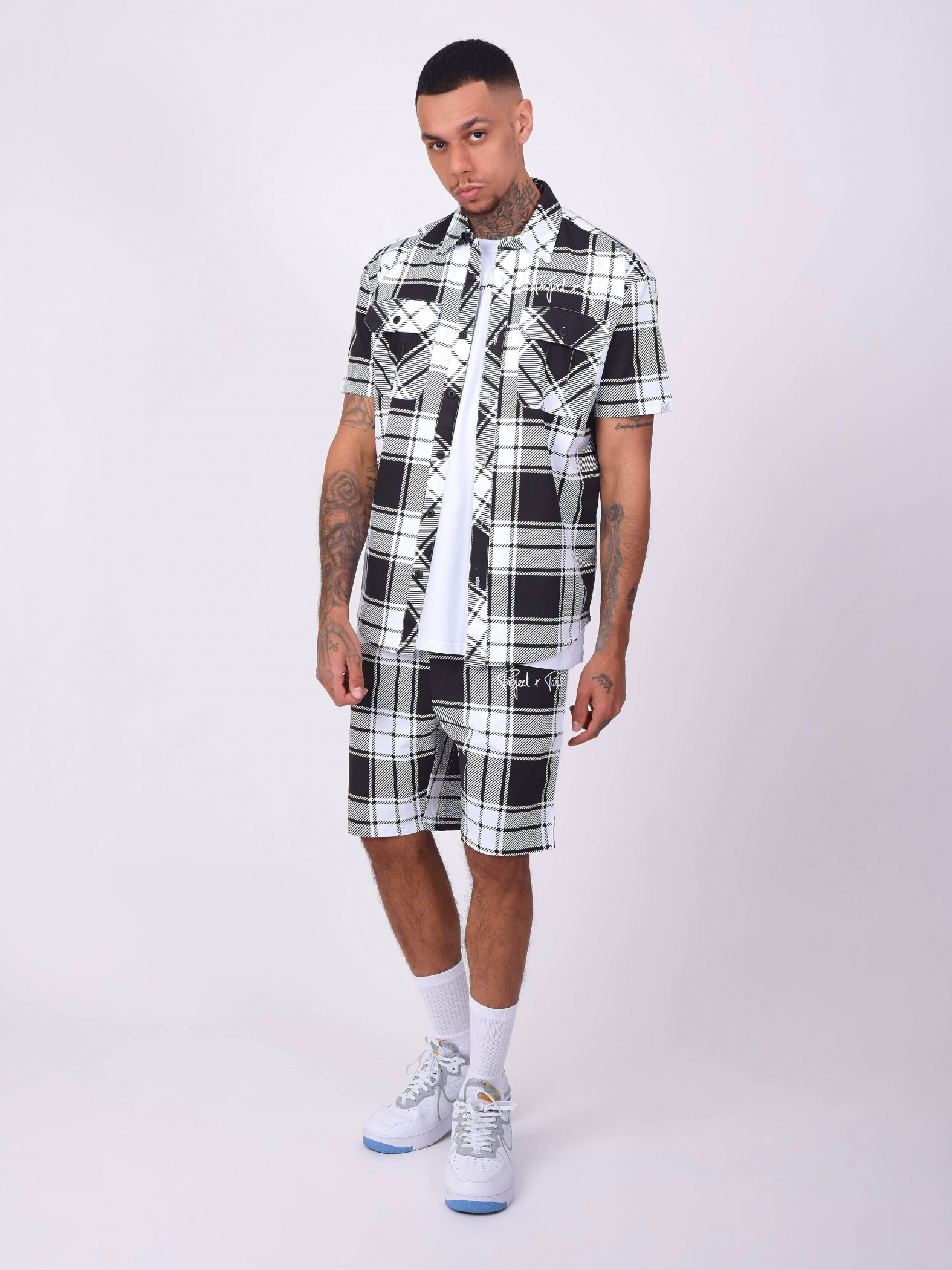 Short Sleeve checkered Shirt