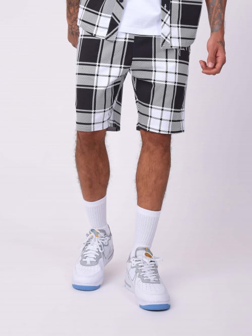 Checkered shorts - Black