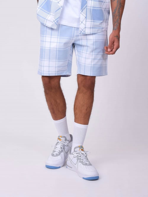 Checkered shorts - Sky Blue
