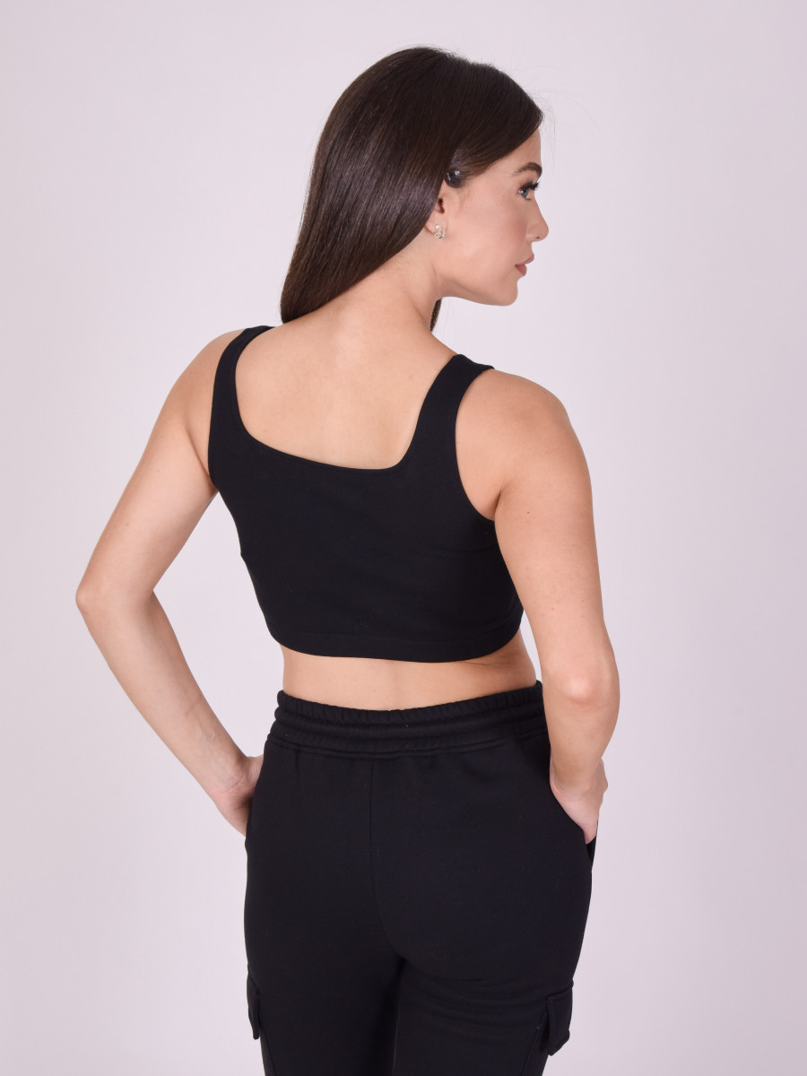 Basic wide strap top