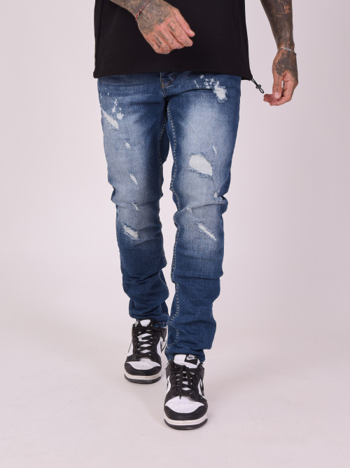 Faded regular jeans