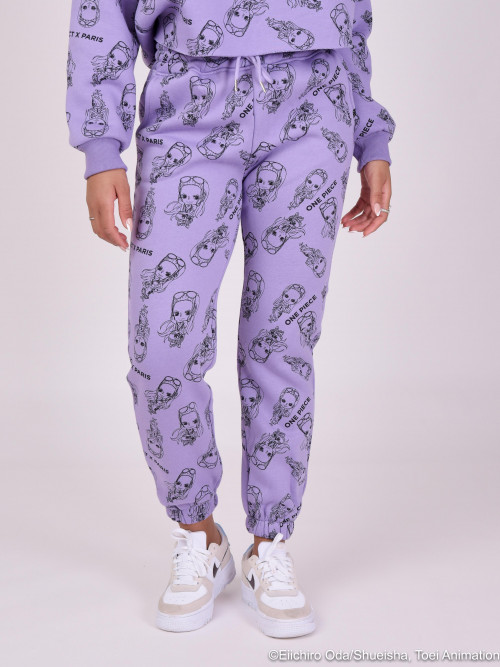 One piece all over jogging bottoms - Purple