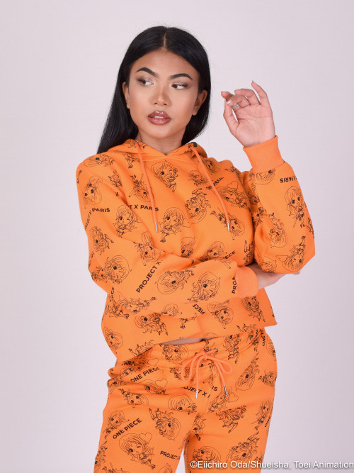 One piece all over hoodie - Orange