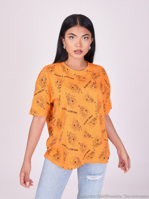 T-shirt one piece all over - Orange