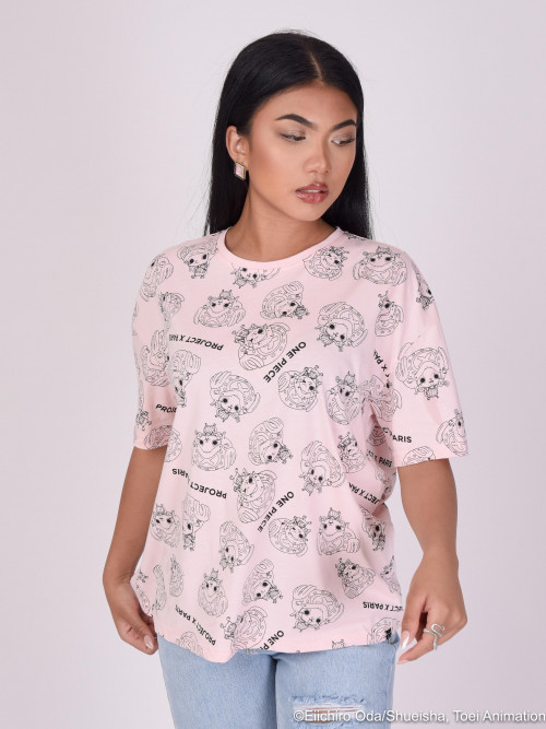 One piece all over T-shirt - Rose