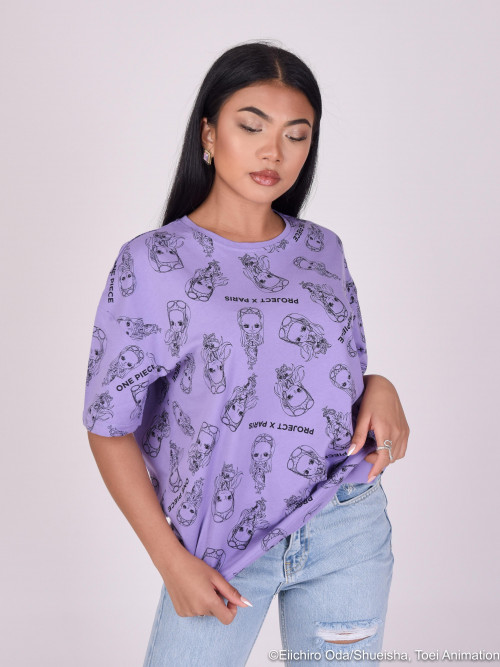 T-shirt de uma só peça - Púrpura