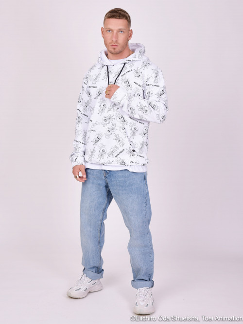 One piece all over hoodie - White