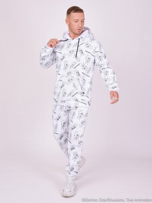 One-piece all-over jogging bottoms - White