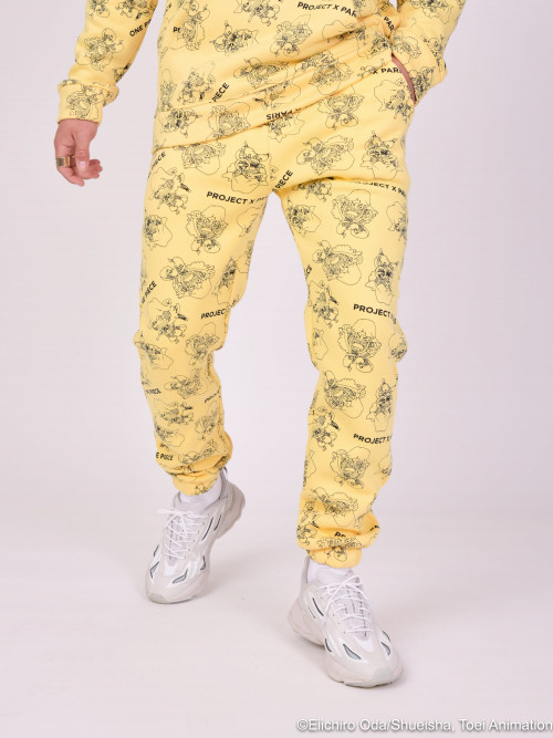 One-piece all-over jogging bottoms - Yellow