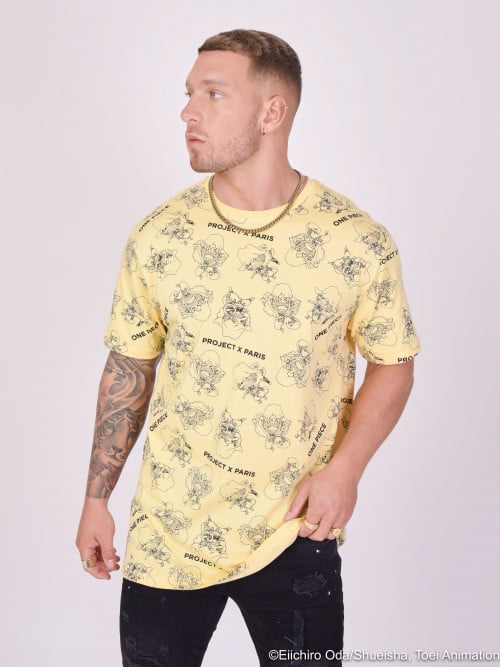 One piece all over T-shirt - Yellow