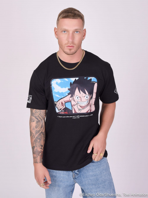 Camiseta One Piece Luffy - Negro