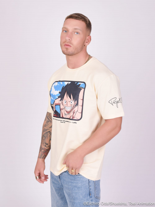 One Piece Luffy T-Shirt - Elfenbein