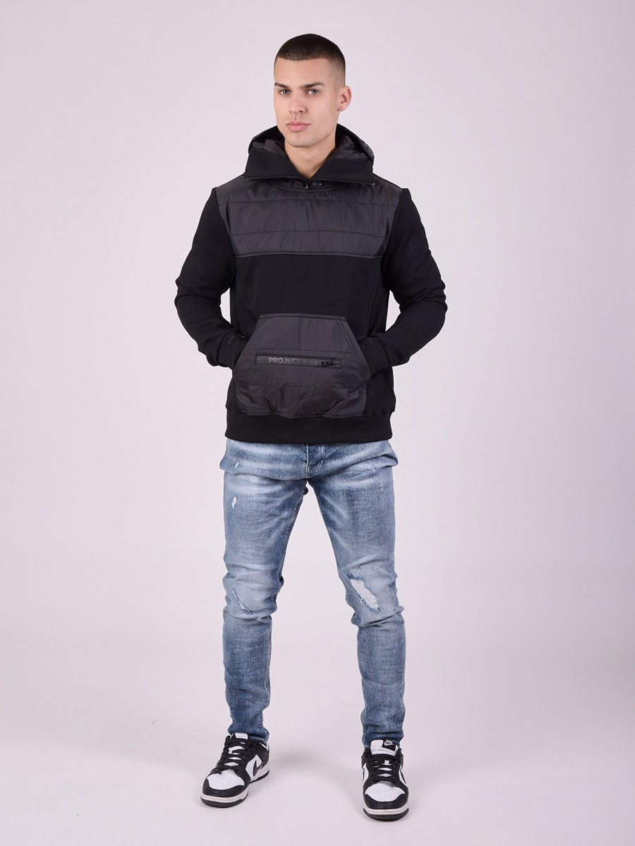 Quilted Pouch pocket Hoodie