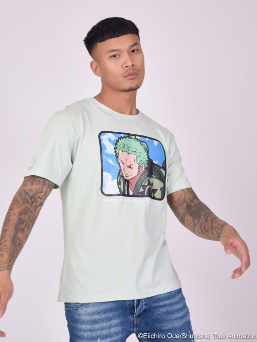 Camiseta One Piece Zoro - Verde agua