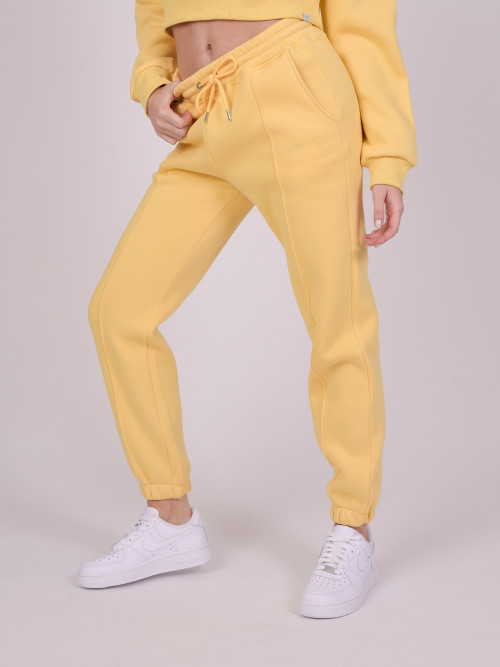 Calcetines de jogging elásticos básicos - Amarillo