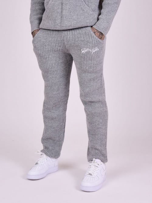 Signature knit jogging bottoms - Light grey