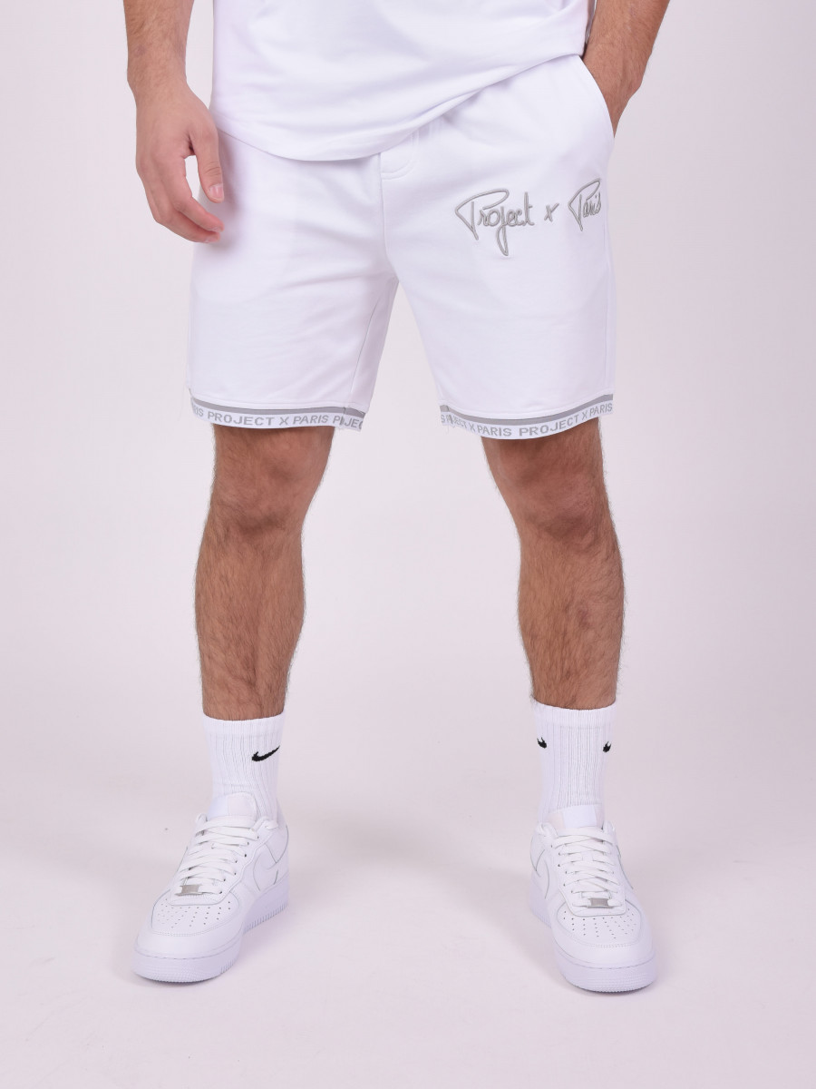 Embroidered logo shorts