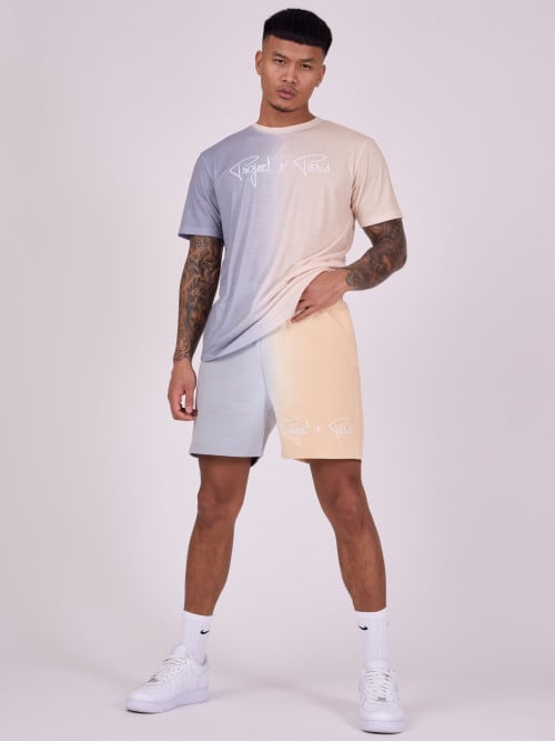 Zweifarbige Shorts mit Farbverlauf - Grau
