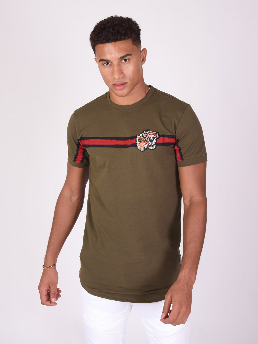 T-Shirt with Tiger Patch