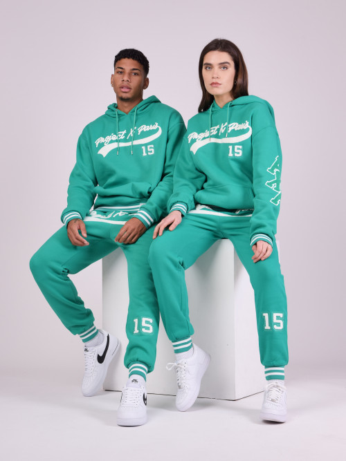 University jogging bottoms with logo - Green
